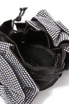 Crystal-Embellished Shoulder Bag